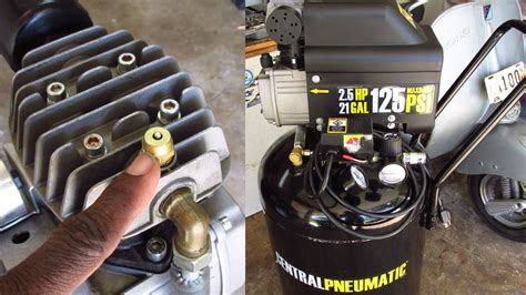 5 HP 125 PSI Cast Iron Vertical Air Compressor Item# 61454 UPC: N/A . . Central pneumatic air compressor repair